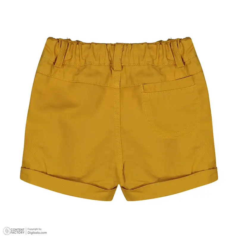 ست پیراهن آستین کوتاه و شلوارک نوزادی ایندیگو مدل 132401 رنگ سفید