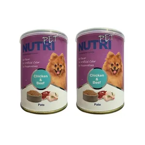 کنسرو غذای سگ نوتری پت مدل pate طعم مرغ و گوشت وزن 850 گرم بسته 2 عددی