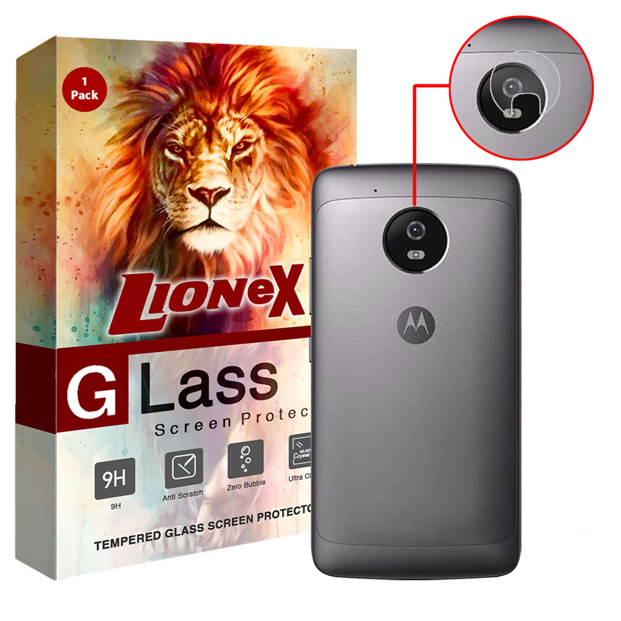 محافظ لنز دوربین لایونکس مدل UTFS مناسب برای گوشی موبایل موتورولا Moto G5