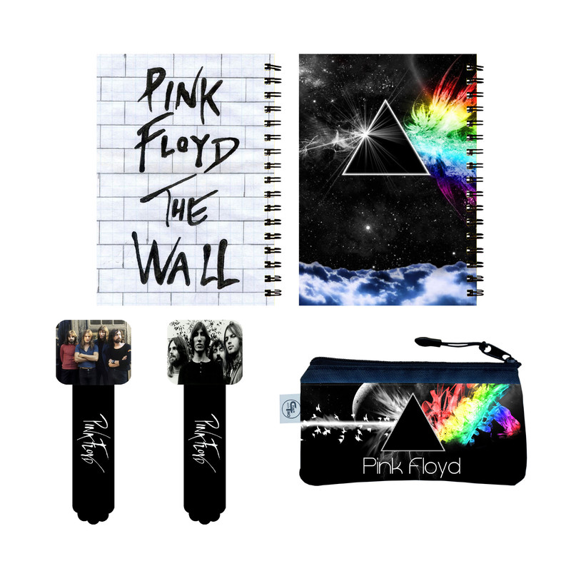 بسته لوازم تحریر مدل گروه موسیقی پینک فلوید bs2340 مجموعه 5 عددی