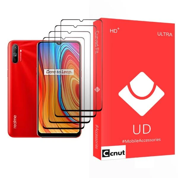 محافظ صفحه نمایش کوکونات مدل UD Ultra MIX004 مناسب برای گوشی موبایل ریلمی C3 بسته چهار عددی