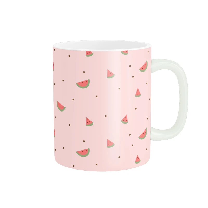 ماگ پاد آفرین مدل فانتزی و مینیمال و دخترانه خوراکی هندوانه کد 72