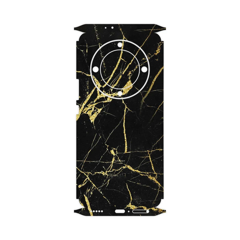 برچسب پوششی ماهوت مدل Graphite_Gold_Marble-FullSkin مناسب برای گوشی موبایل آنر X9a