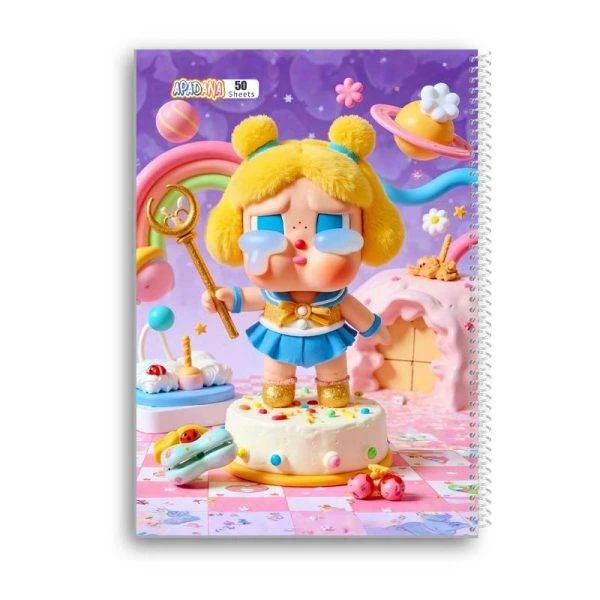دفتر مشق 50 برگ سیمی آپادانا مدل Cry Baby کد 011