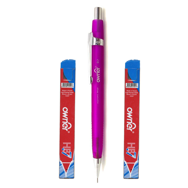 مداد نوکی 0.7 میلی متری اونر مدل 115200 به همراه نوک بسته 2 عددی مداد نوکی 0.7 میلی متری اونر مدل 115200 به همراه نوک بسته 2 عددی