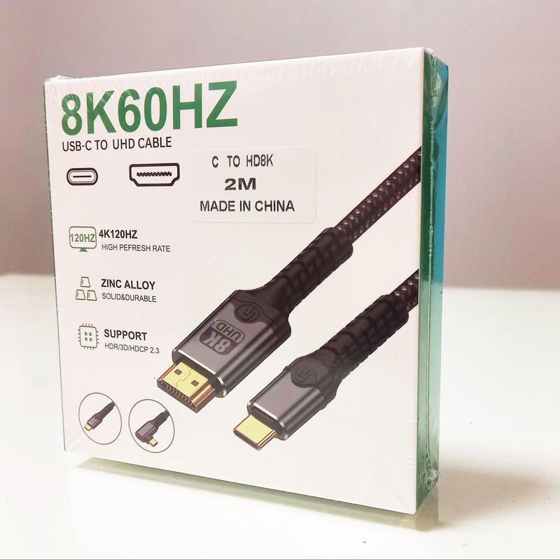 کابل تبدیل USB-C به UHD دونجی مدل 8K-60Hz طول 2 متر