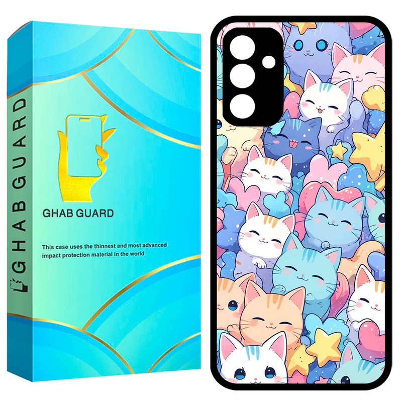 کاور قاب گارد طرح گربه مدل GCHPA34 مناسب برای گوشی موبایل سامسونگ Galaxy A34 5G