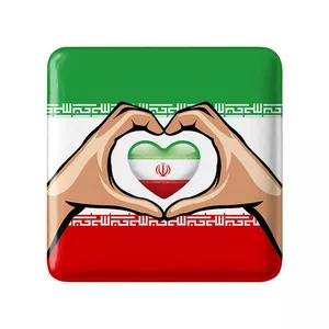 مگنت خندالو مدل پرچم ایران کد 23936