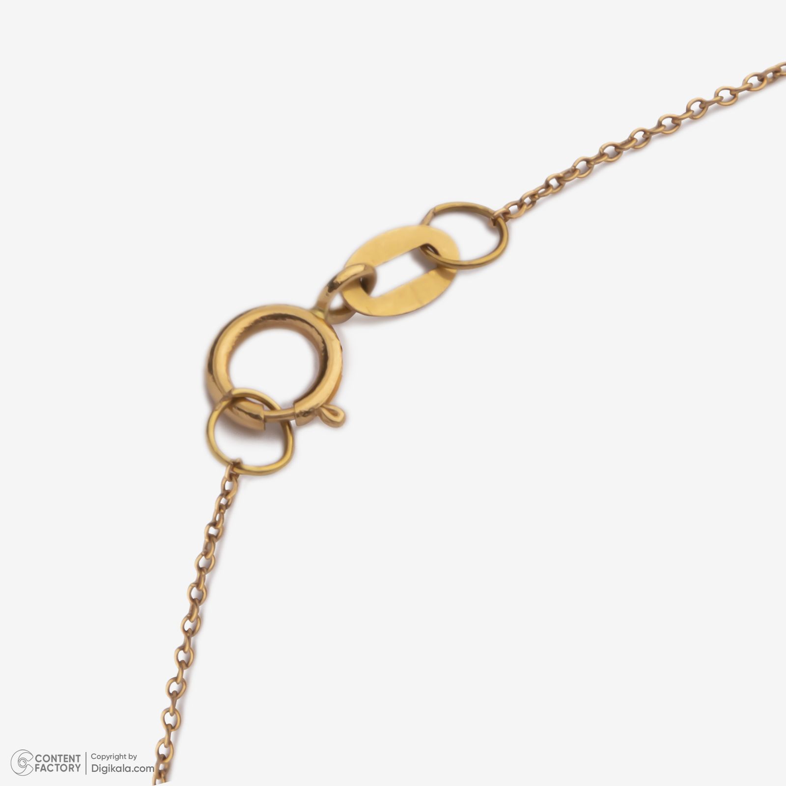 گردنبند طلا 18 عیار زنانه با زنجیر حلقه‌ای (فلامینگو) وی گالری مدل ضربان قلب کد NB7088 -  - 6
