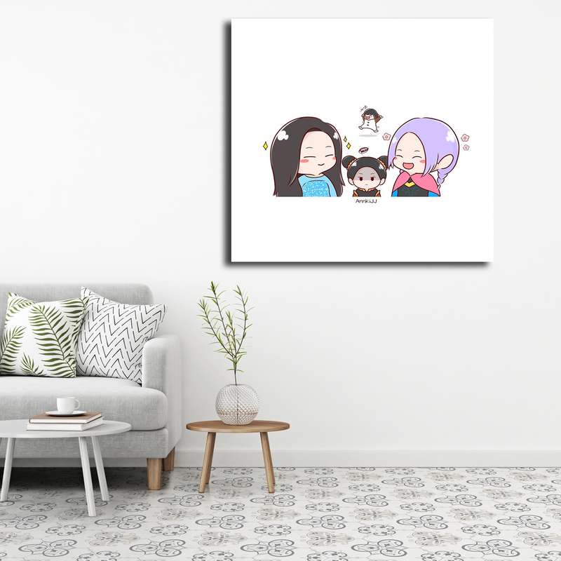 تابلو شاسی کودک مدل blackpink fanart