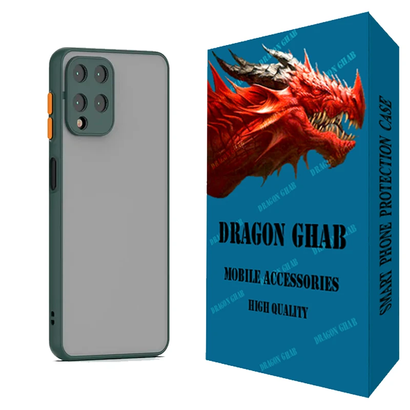 کاور دراگون قاب مدل پشت مات مناسب برای گوشی موبایل سامسونگ Galaxy A22 4G