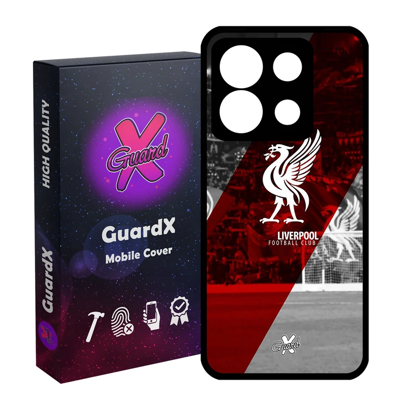 کاور گارد ایکس طرح Liverpool مدل Glass10045 مناسب برای گوشی موبایل شیائومی Redmi Note 13 5G