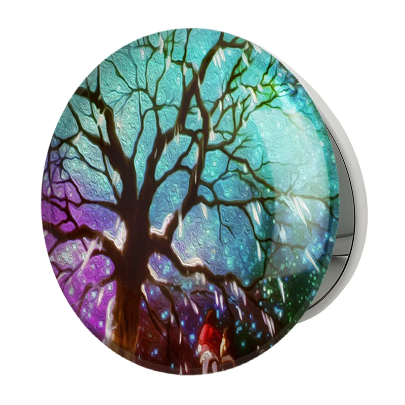 آینه جیبی خندالو طرح ساتورو و کایو انیمه اریزد مدل تاشو کد 32205