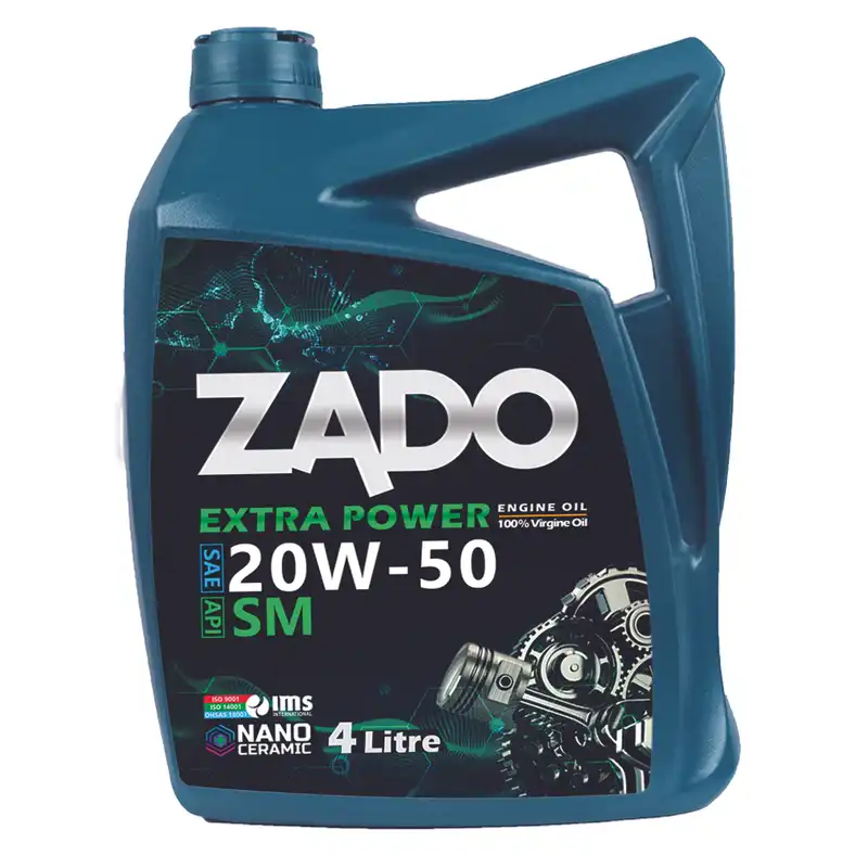 روغن موتور خودرو زادو مدل 20W50-SM-16000 EXTERA POWER حجم 4 لیتر