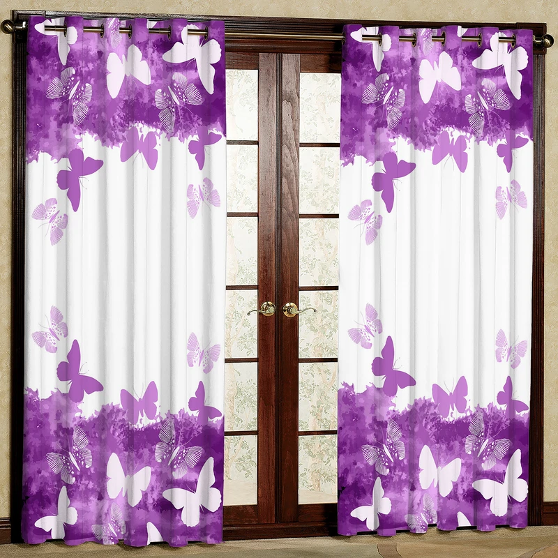  پرده مدل مخمل پانچی کد 1082 سایز 140x280 سانتی متر