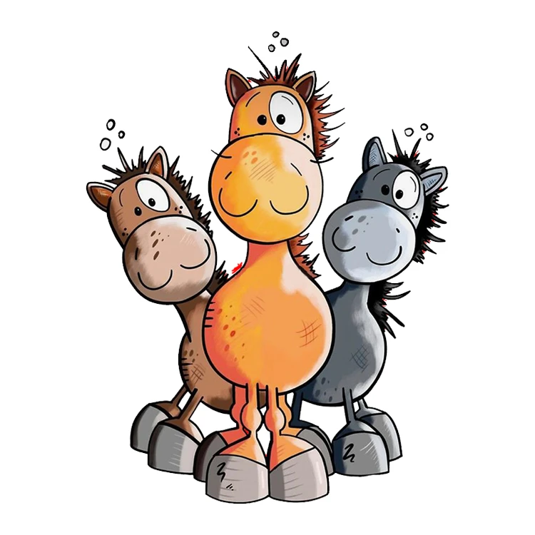 استیکر پارچه و لباس پاد آفرین مدل الاغ ها کد DKST130