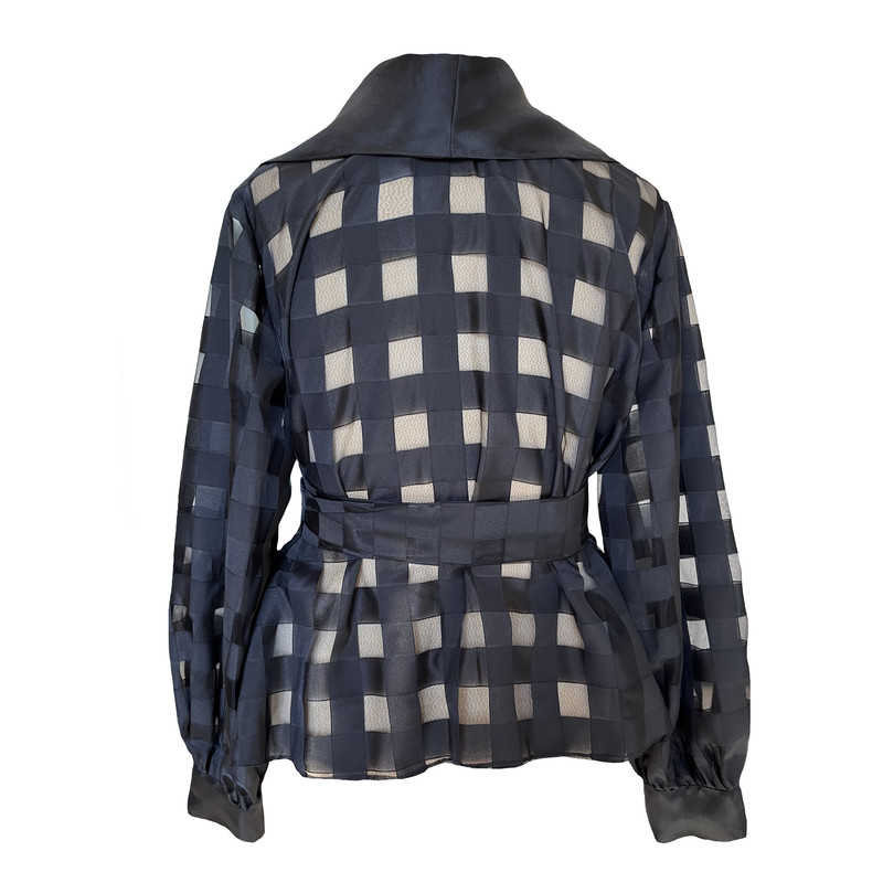 شومیز زنانه مدل شیشه ای ارگانزا