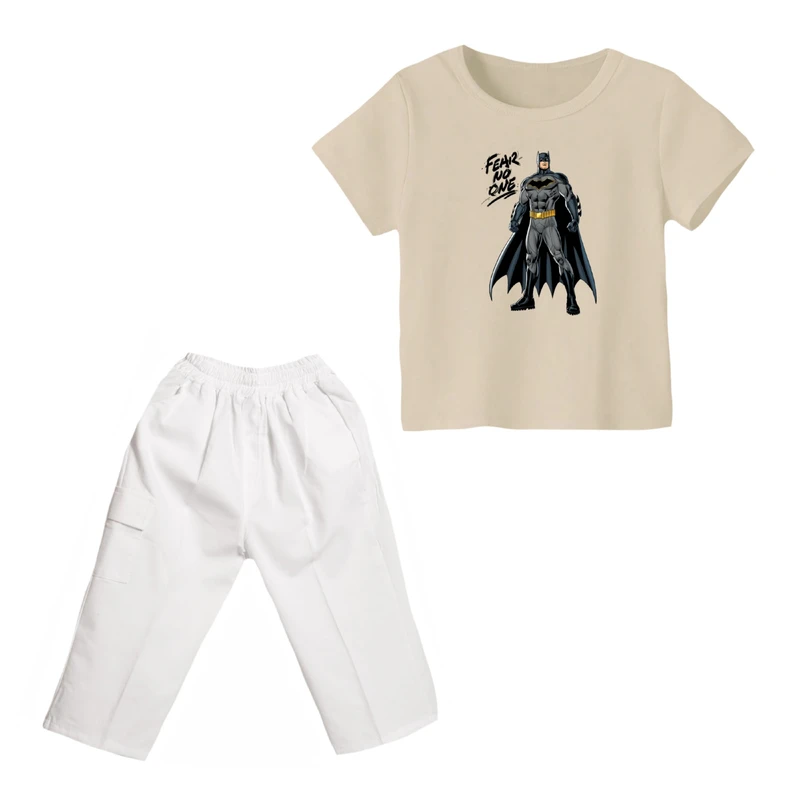 ست تی شرت و شلوارک پسرانه مدل بتمن کد ۳۲