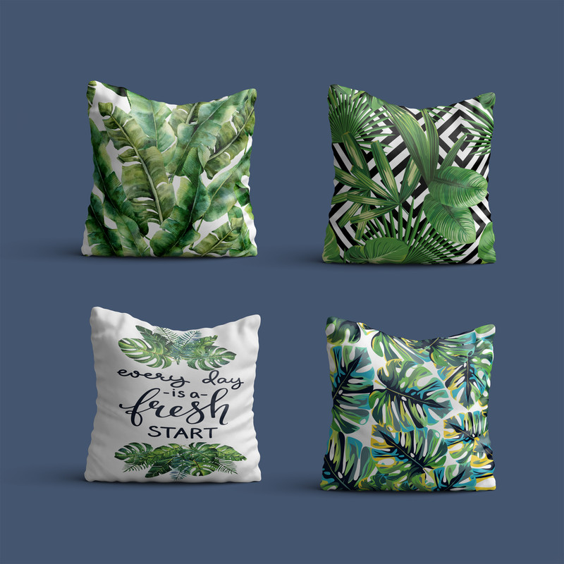 کاور کوسن طرح هاوایی مدل SWT-12 مجموعه 4 عددی