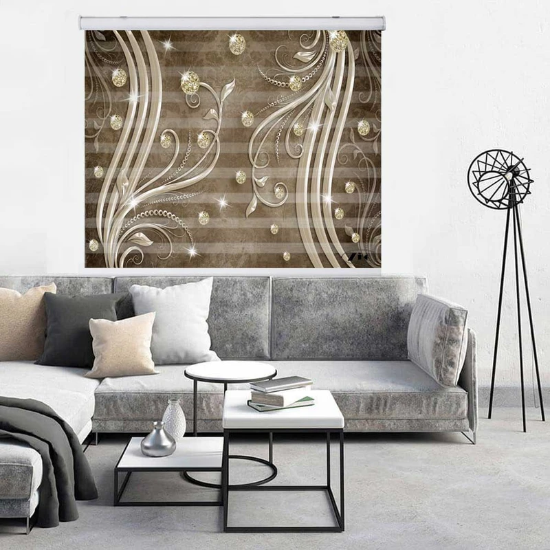 پرده زبرا زیو کد 3D1234 سایز 150x200 سانتی متر