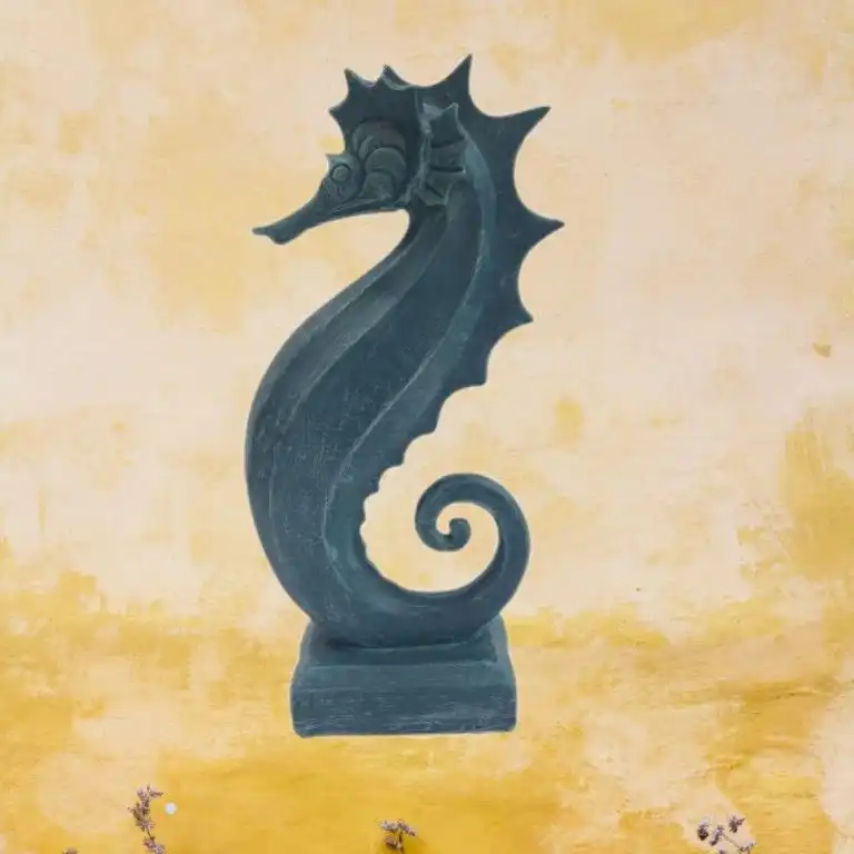 مجسمه مدل اسب دریایی کهنه کاری کد02