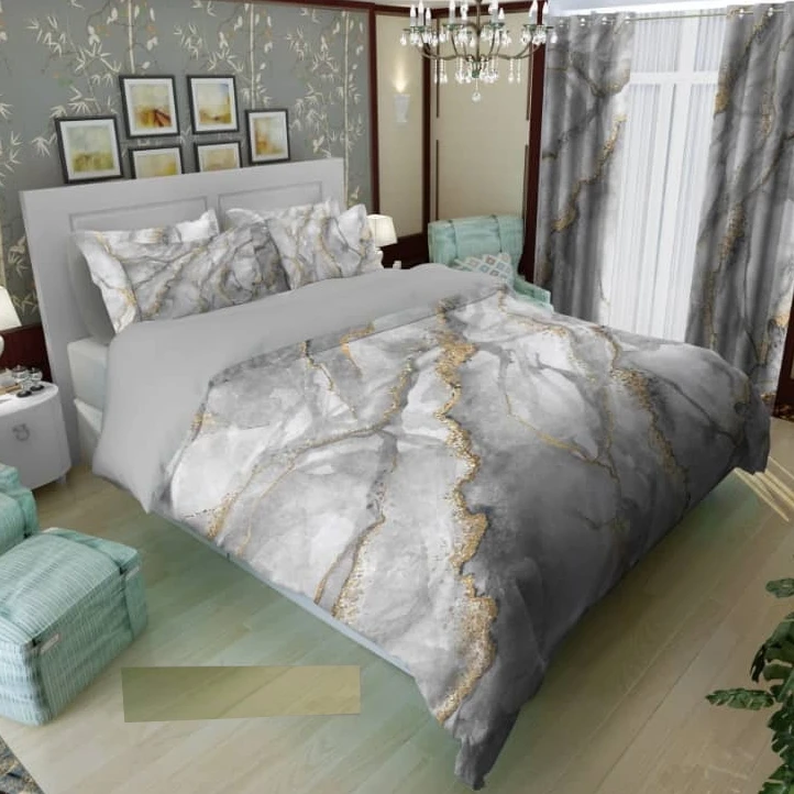 سرویس روتختی مدل سنگ مرمر کد 0076 دونفره 6تکه