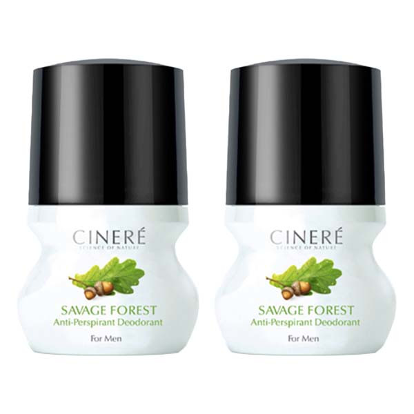 رول ضد تعریق  مردانه سینره مدل Savage Forrest حجم 50 میلی لیتر مجموعه 2 عددی