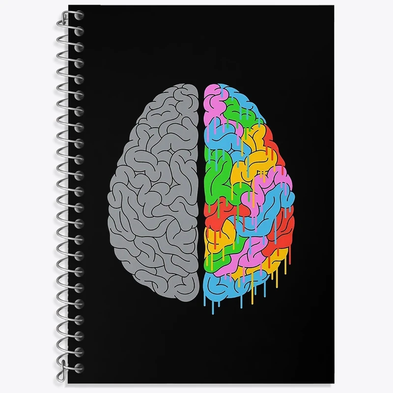 دفتر لغت 50 برگ خندالو طرح مغز Brain کد 31068