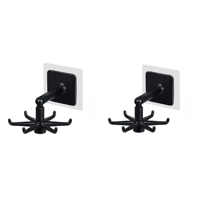 قلاب آویز آشپزخانه مدل دیواری چرخان کد 2901 مجموعه 2 عددی