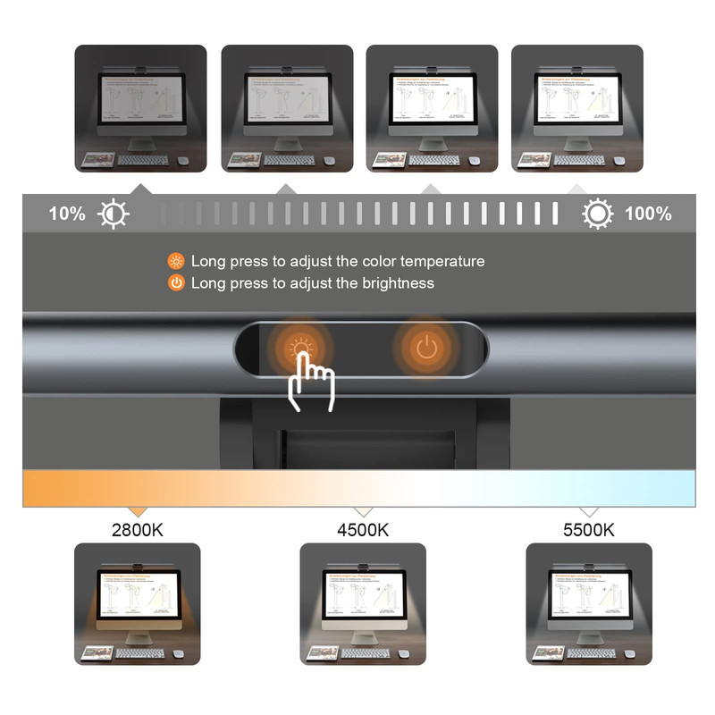 وب کم مدل  1080P monitor light bar 40cm Touch