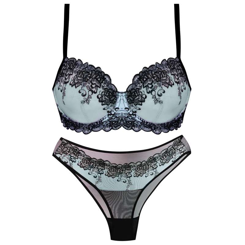 ست شورت و سوتین زنانه کارنا رز مدل فنردار کد 3380 رنگ آبی روشن