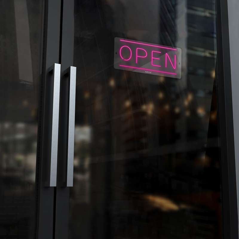 چراغ دیواری نئون دیزاین طرح Open_PN