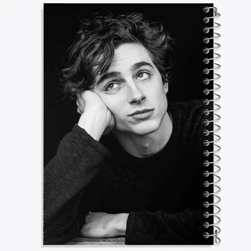 دفتر مشق 50 برگ خندالو مدل تیموتی شالامی Timothée Chalamet کد 19299