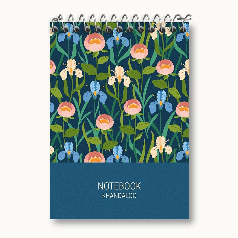 دفتر یادداشت 50 برگ خندالو مدل گل گلی کد N660