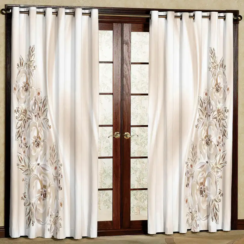 پرده مدل چاپی مخمل پانچی کد 1139 سایز 200x140 سانتی متر