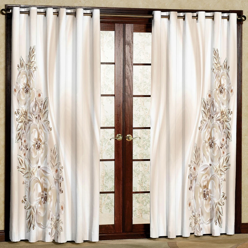 پرده مدل مخمل پانچی کد 1139T2 سایز 200x140 سانتی متر