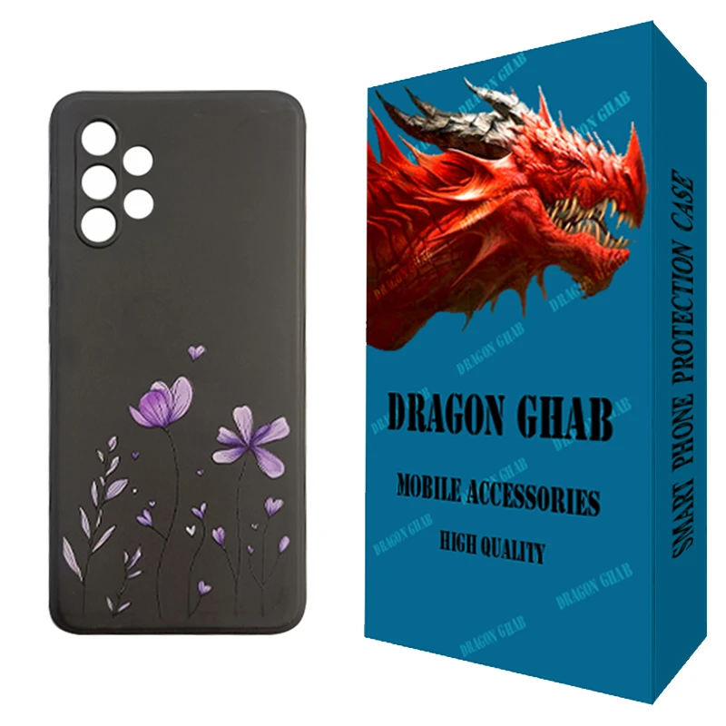 کاور دراگون قاب مدل CHPD طرح Black کد 001 مناسب برای گوشی موبایل سامسونگ Galaxy A32 4G