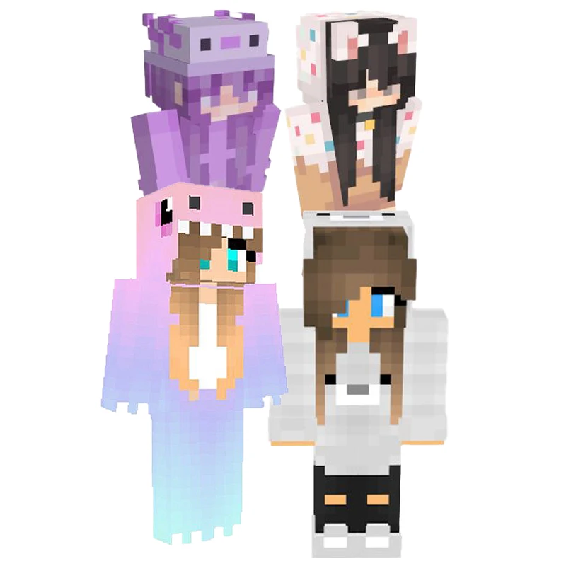 استیکر لپتاپ طرح ماینکرفتی کد MC01  مجموعه 4 عددی