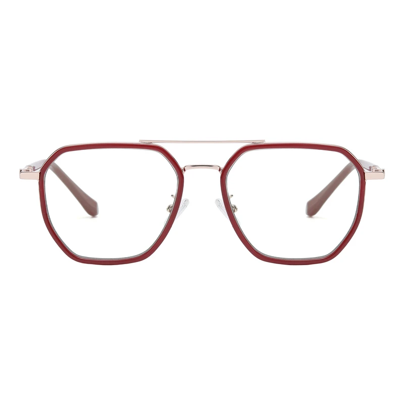 فریم عینک طبی چند ضلعی مدل TJ828C544P81 مناسب برای صورت گرد و بیضی