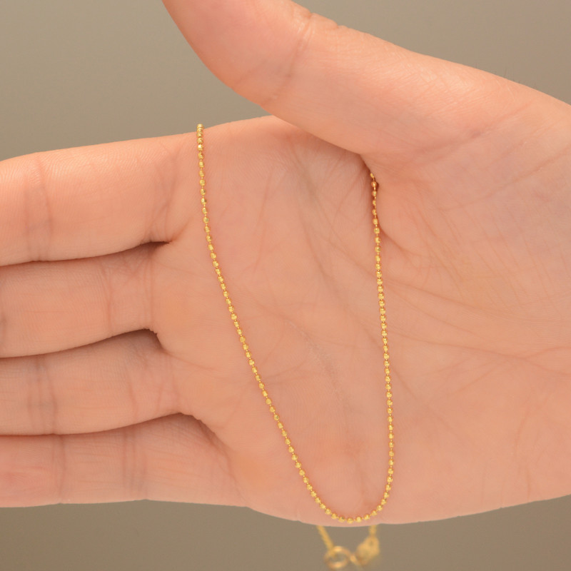 زنجیر طلا 18 عیار زنانه طلای مستجابی مدل بال چین کد B50 زنجیر طلا 18 عیار زنانه طلای مستجابی مدل بال چین کد B50