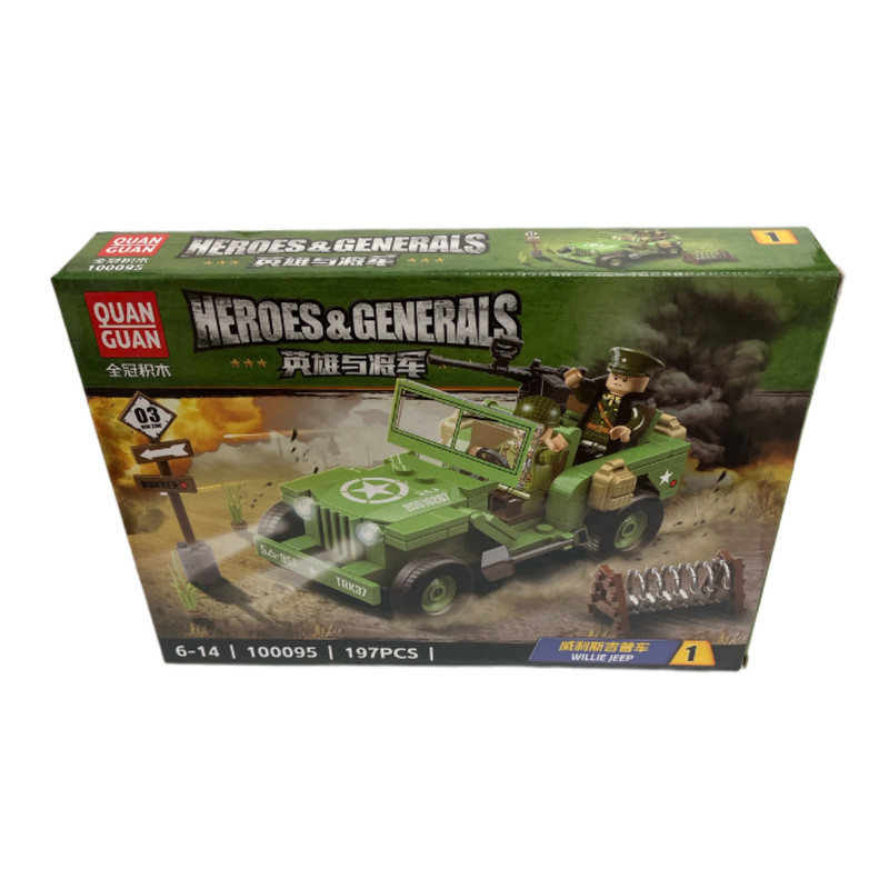 ساختنی مدل جیپ جنگی کد 100095-1