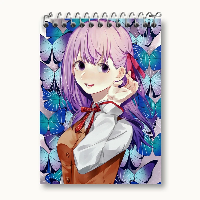 دفتر یادداشت 50 برگ خندالو مدل ساکورا انیمه فیت استی نایت Fate Stay Night کد 22752