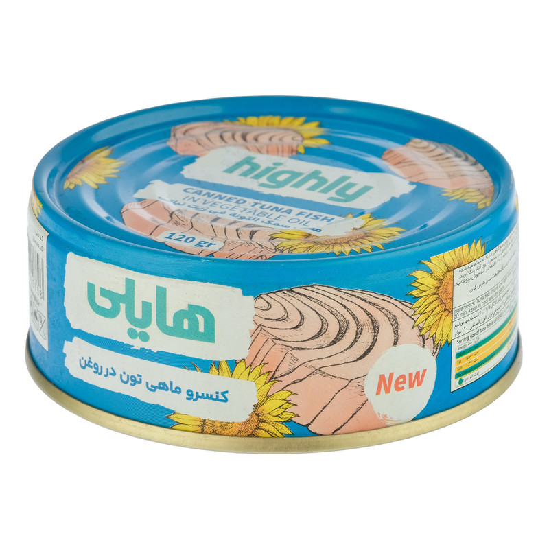 کنسرو ماهی تون در روغن هایلی - 120 گرم