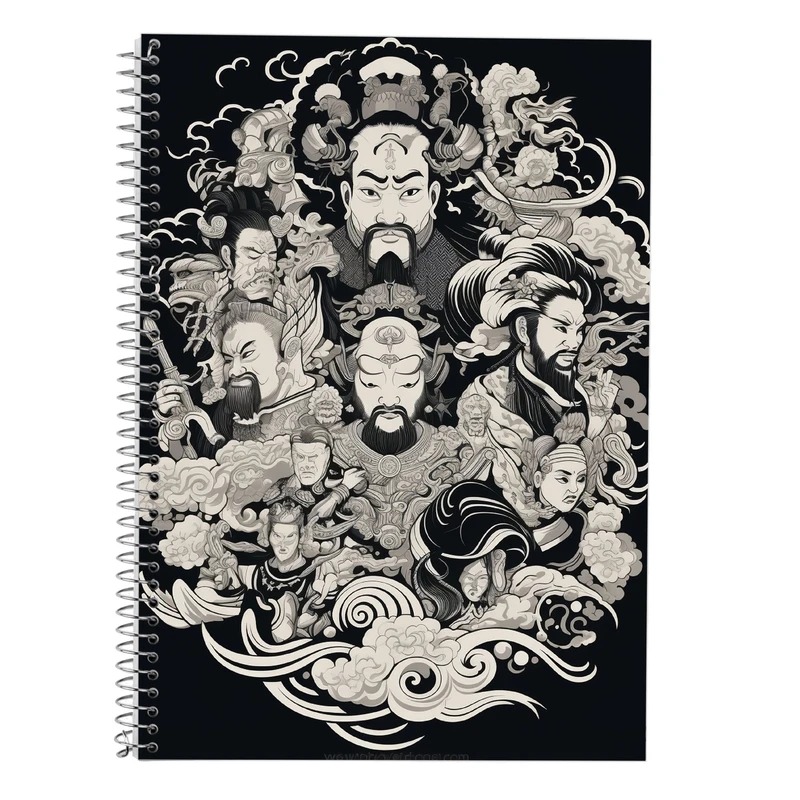 دفتر زبان 50 برگ مدوپد مدل سه خط طرح Vindland Saga کد DF3259