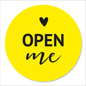 برچسب مدل بسته بندی  open