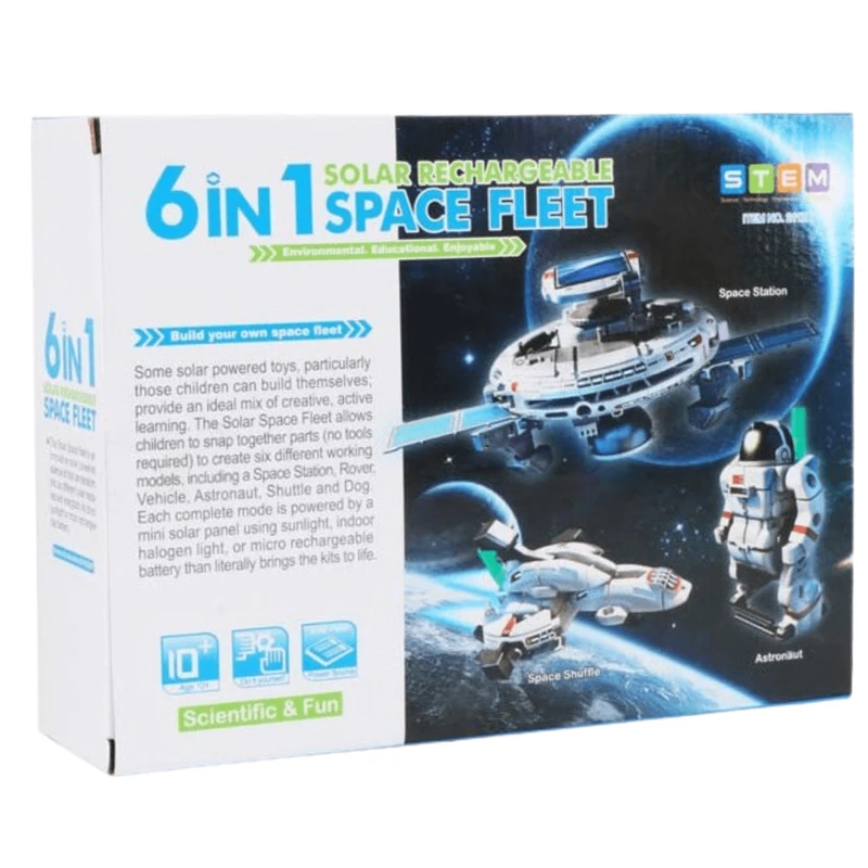 کیت آموزشی مدل رباتیک خورشیدی فضایی space fleet 6 in 1