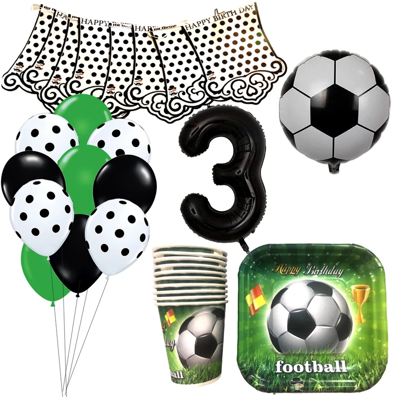 	 مجموعه 40 عددی تم تولد مستر تم طرح توپ فوتبال کد 3