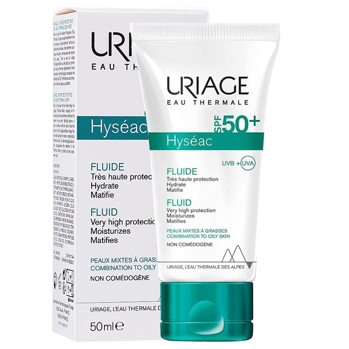 فلوئید ضد آفتاب بی رنگ اوریاژ +SPF50 مدل Hyseac مناسب پوست های چرب و مختلط حجم 50 میلی لیتر فلوئید ضد آفتاب بی رنگ اوریاژ +SPF50 مدل Hyseac مناسب پوست های چرب و مختلط حجم 50 میلی لیتر