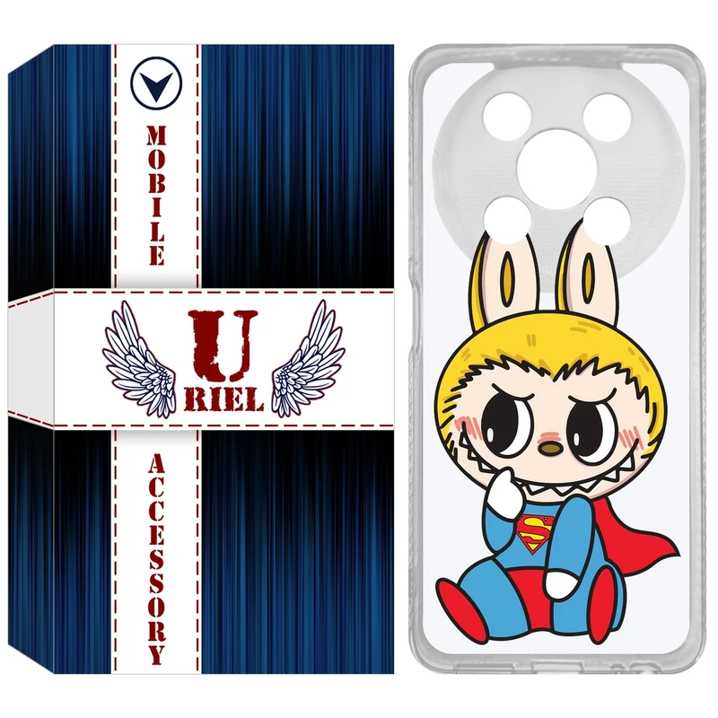 کاور یوریل مدل Clear کد 147 طرح لبوبو Labubu مناسب برای گوشی موبایل وکال V2 / V2 Lite