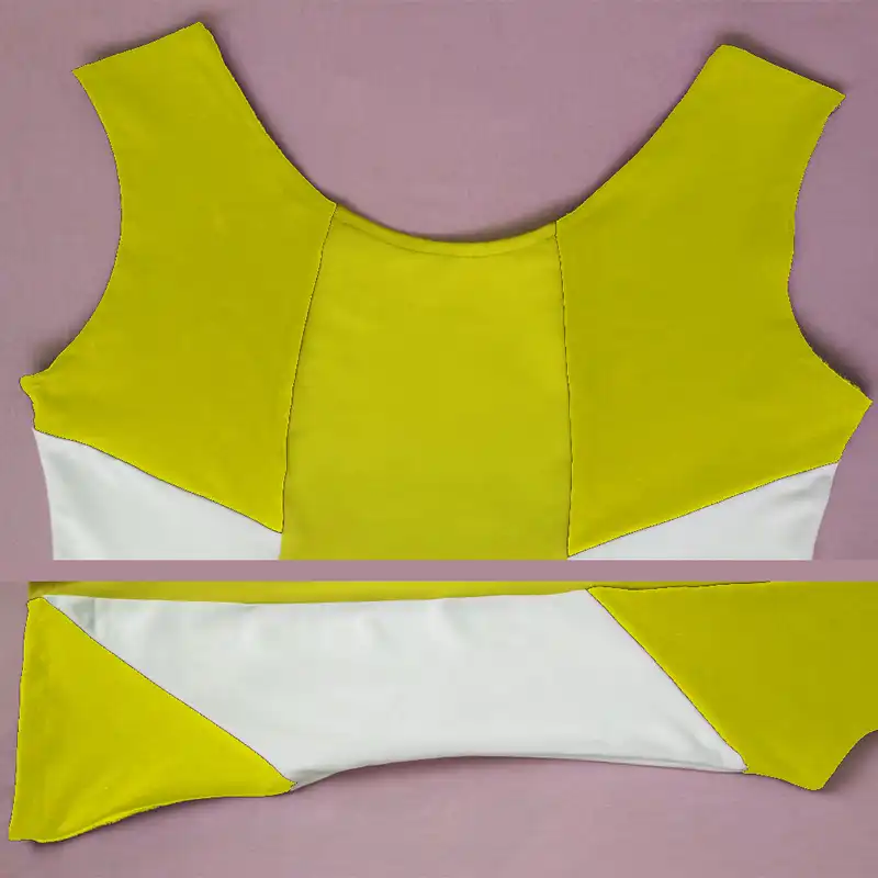 مایو زنانه مدل اسپورت کد 001 رنگ زرد